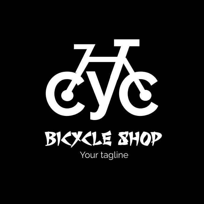 Bicycle Shop Logo template. (2) PosterMyWall