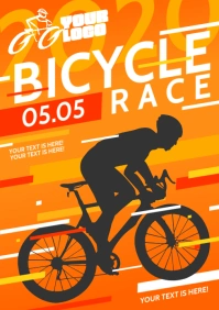 BICYCLE TOURNAMENT POSTER A4 template