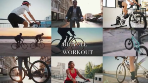 bicycle work out Præsentation (16:9) template