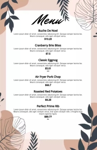 AESTHETIC MENU Template | PosterMyWall