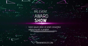 Preto BIG award show Facebook begivenhed cover Template
