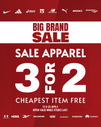 BIG BRAND SALE APPAREL Instagram Portrait template