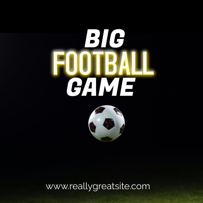 Copy of Big Football Game PosterMyWall