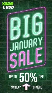 Big January Sale Retail Instagram Story