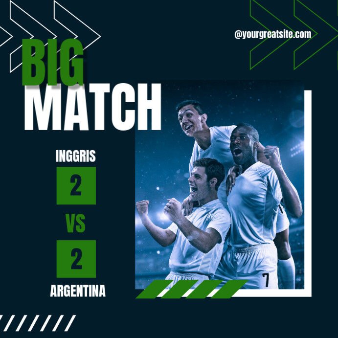 Big Match Template | PosterMyWall
