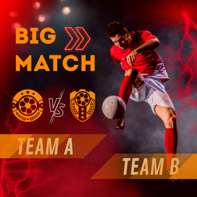 Big Match Template | PosterMyWall