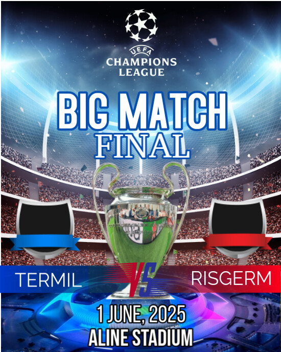 BIG MATCH FINAL Template | PosterMyWall