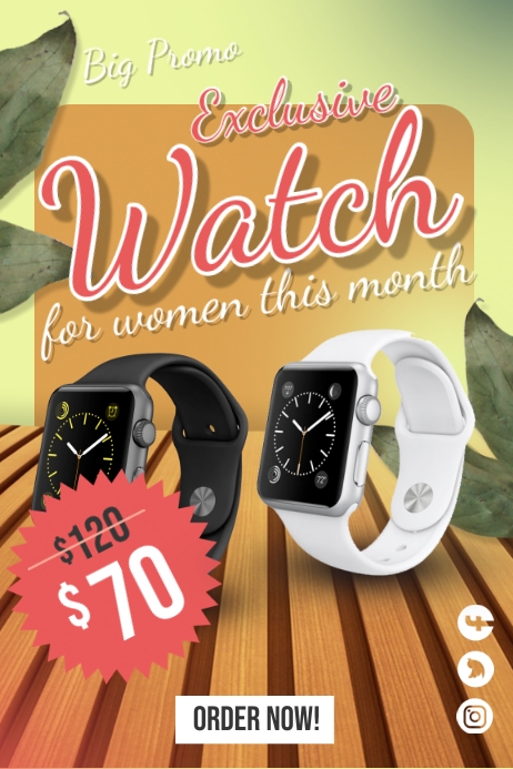 Big Promo Exclusive Watch Template | PosterMyWall