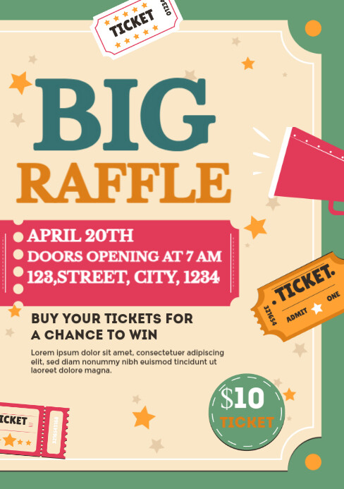 big raffle Template | PosterMyWall