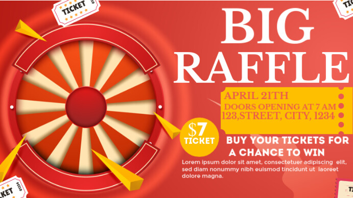 big raffle Template | PosterMyWall