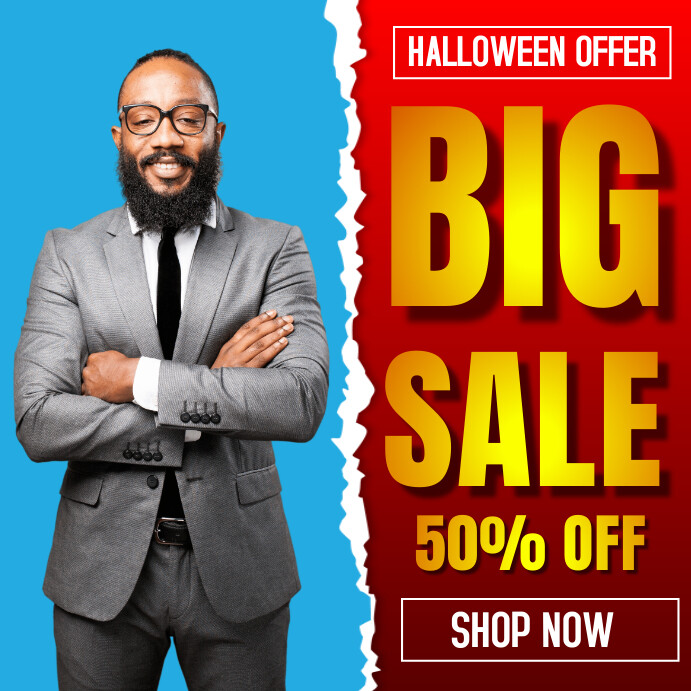big sale 50% off Instagram post Template | PosterMyWall