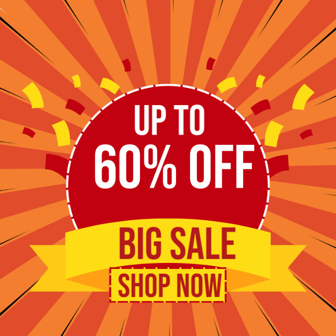 Copy of Big Sale Facebook Post Massive Discount Post | PosterMyWall