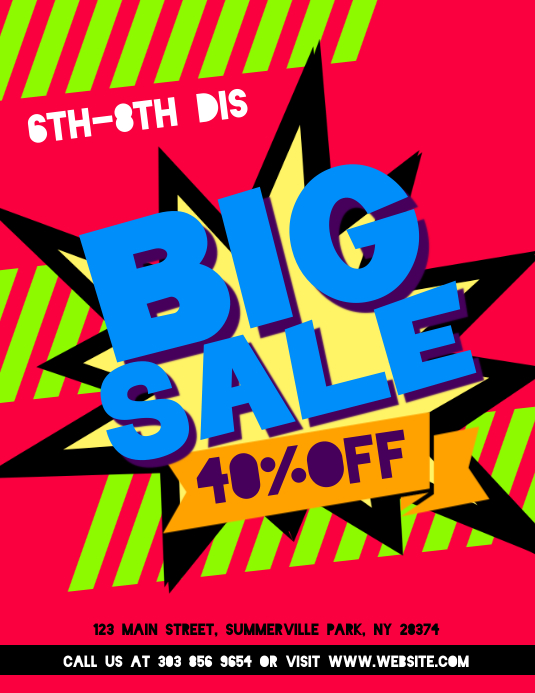 Big Sale Flyer Template PosterMyWall