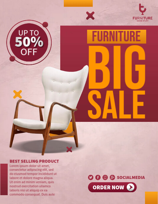 Big Sale Furniture Template PosterMyWall