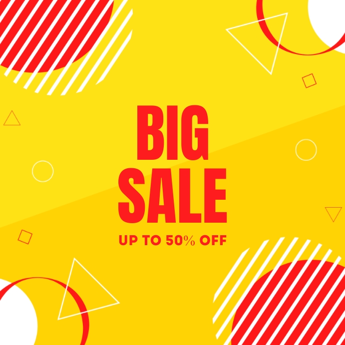 Big Sale Poster template