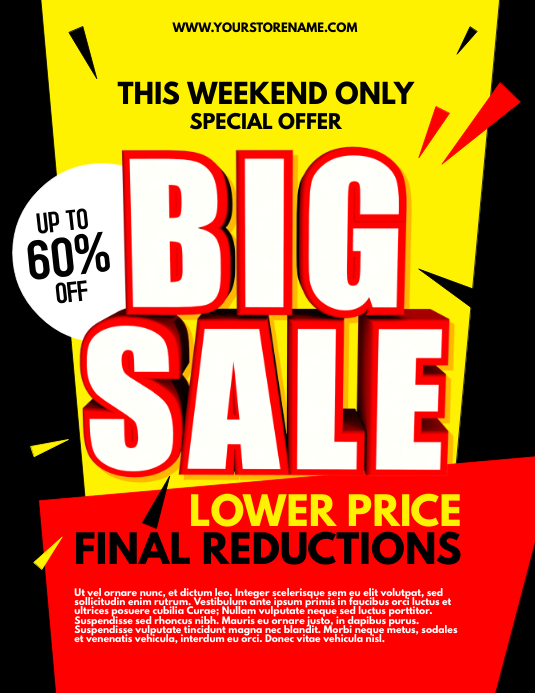 Copy of Big Sale Flyer Template PosterMyWall