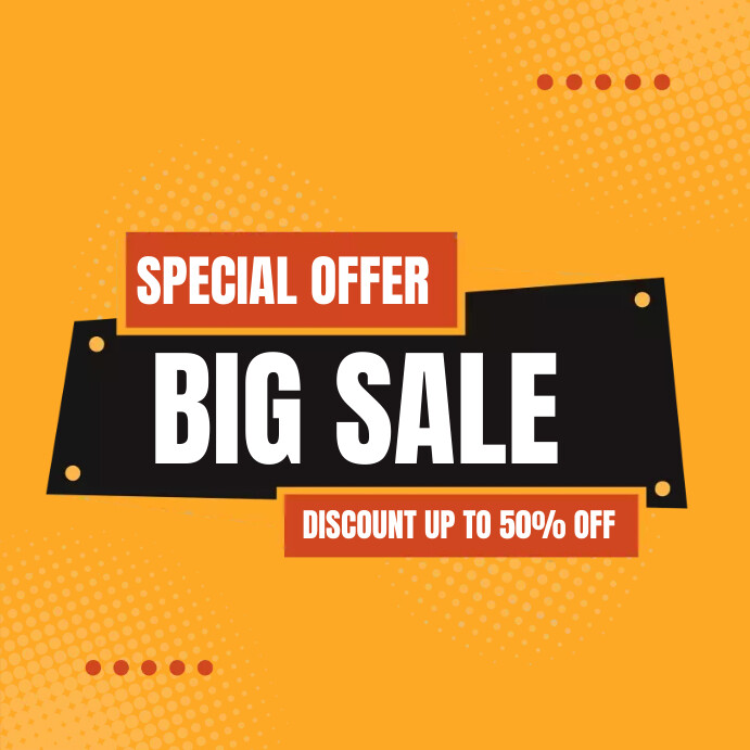 BIG SALE RETAIL TEMPLATE | PosterMyWall