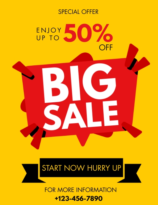 Big sale templates Flyer (US Letter)