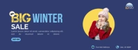 Big sale winter Portada de Facebook template