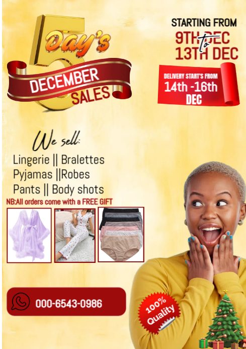 Big sales Discount A4 template