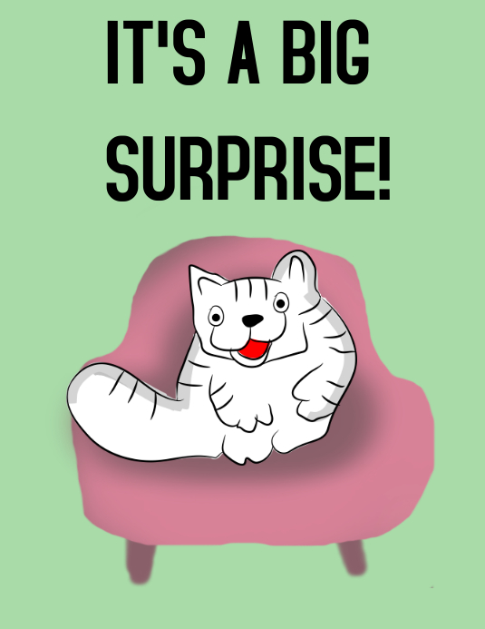 Big surprise Flyer (US Letter) template