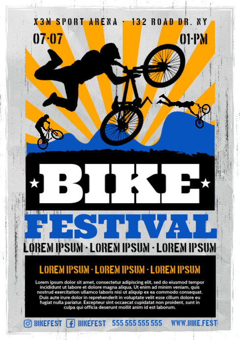 BIKE FEST POSTER Template | PosterMyWall