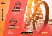 Bike Flyer Template Postcard