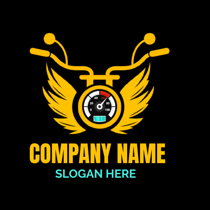 bike logo, motorcycle logo, NFT logo template