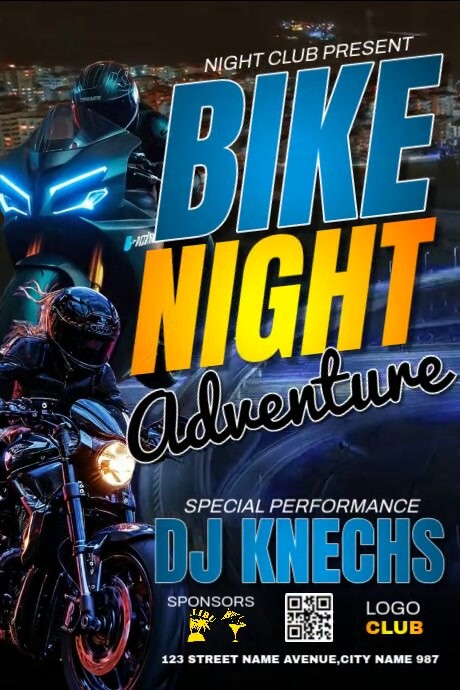 Bike Riding Ad Copy of Bike Night Ads | PosterMyWall