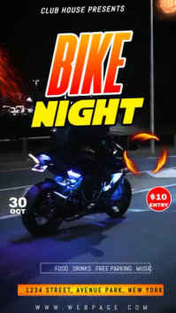 Negro Bike Night Event Instagram na Kuwento Template