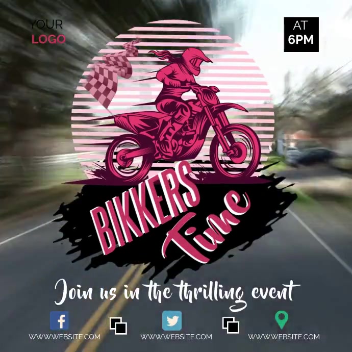 Bike race, motor cycle Template | PosterMyWall