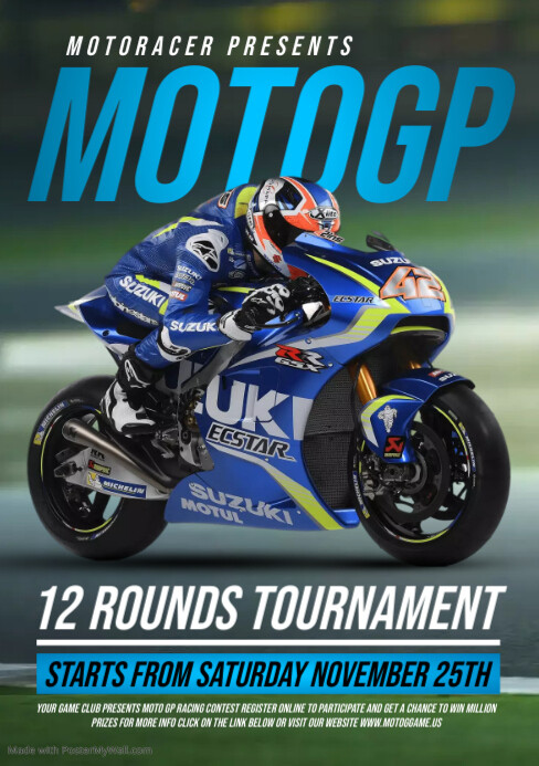 Bike racing Template | PosterMyWall