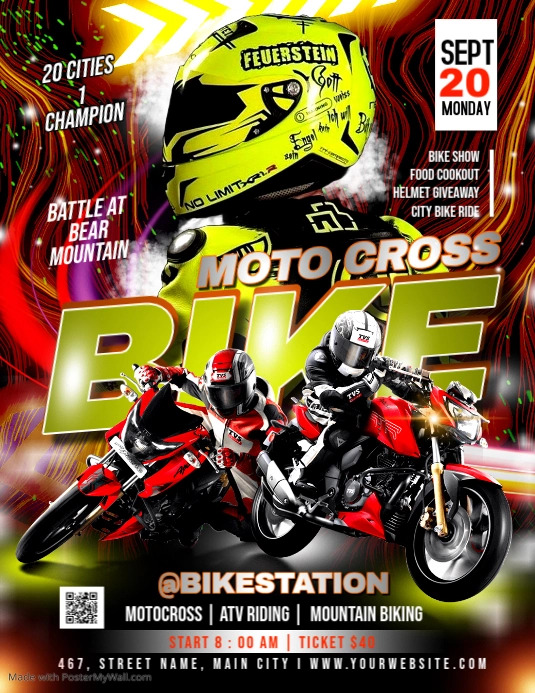 Plantilla de BIKE RALLY | PosterMyWall