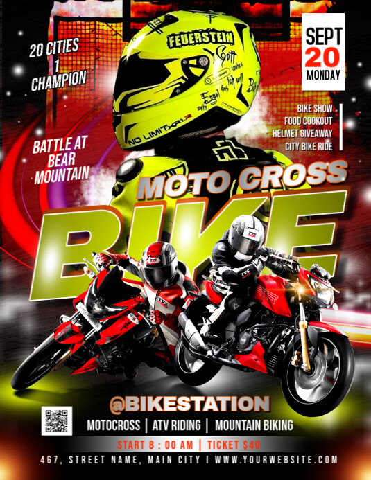 BIKE RALLY Pamflet (VSA Brief) template