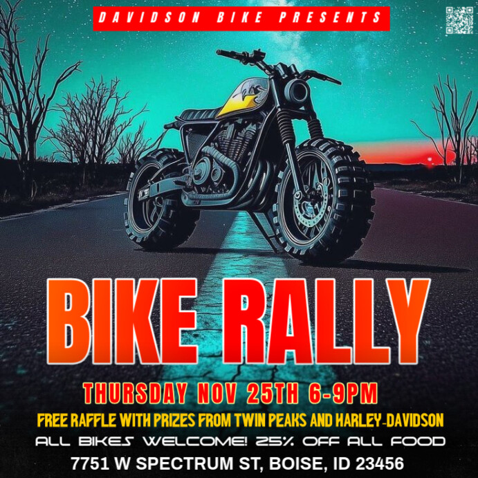 Bike Rally Post6er Plantilla de Bike rally | PosterMyWall