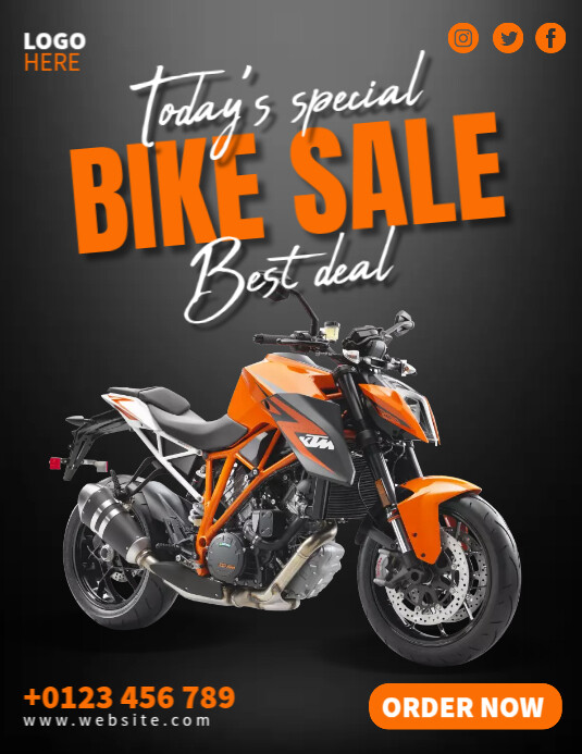 Bike Riding Ad Copy of Bike Sale Ads | PosterMyWall