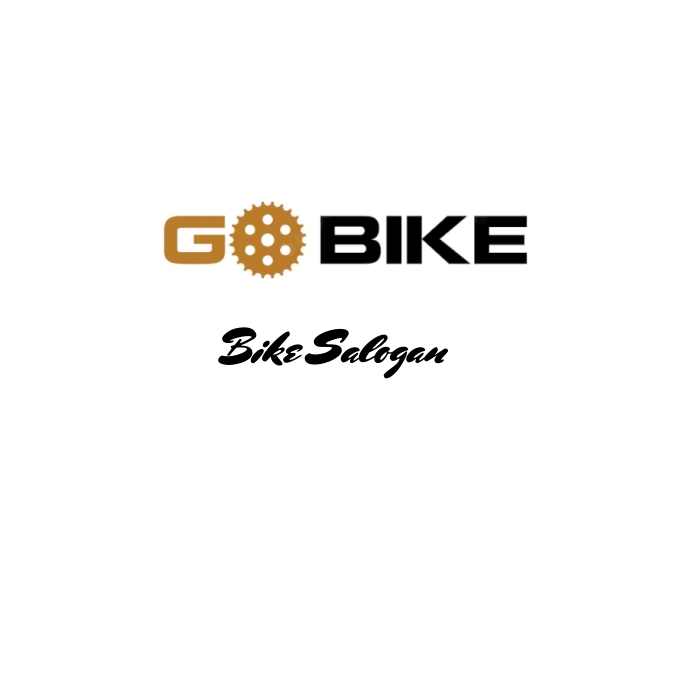Bike salogan Logo template