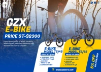 Bike Shop Ad Kartu Pos template