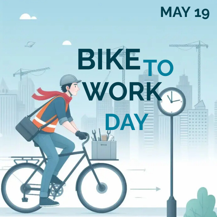 Bike to Work Day Template | PosterMyWall