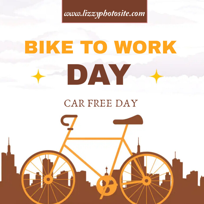 Bike to Work Day Poster Template PosterMyWall Bike To Work 2025 Campaign