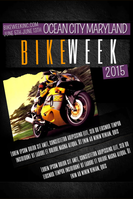 Bike Week Template | PosterMyWall
