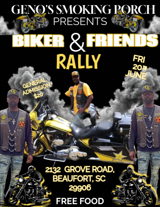 Biker Ride Flyer BIKER FLYER Template | PosterMyWall