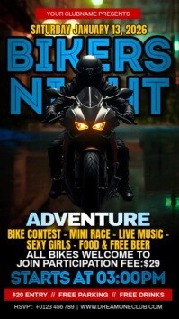 Biker Night Ads Instagram Reel template