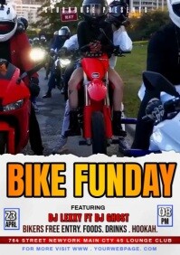 bikers bar , bikers night A4 template