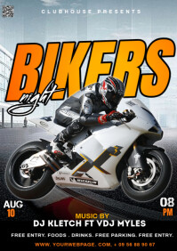 bikers bar A5 template