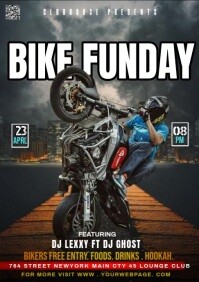 bikers night , bike night A5 template