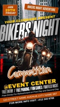 Bikers Night Competition Ролик Reels в Instagram template