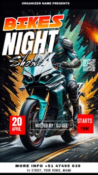 bikes event flyers Instagram Story template