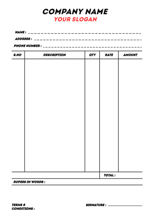 Plantilla de bill book design template | PosterMyWall