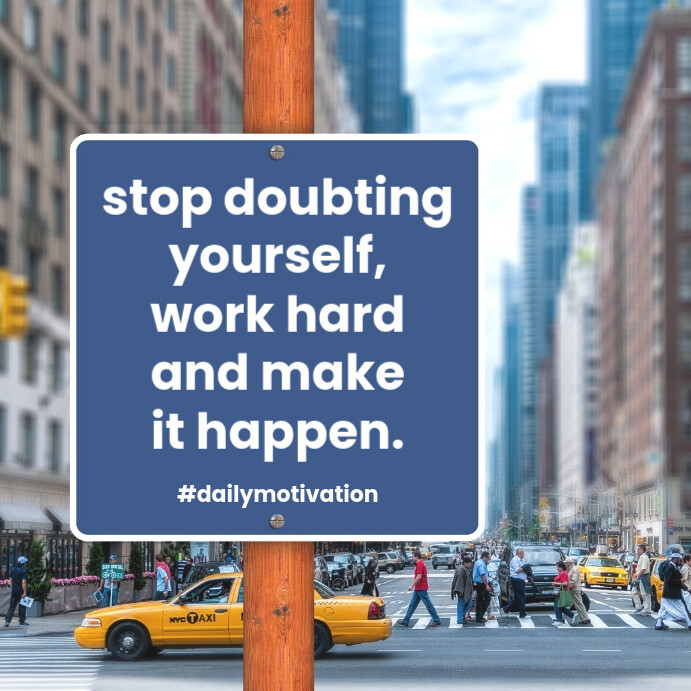 Billboard Motivational Quote Instagram Post template